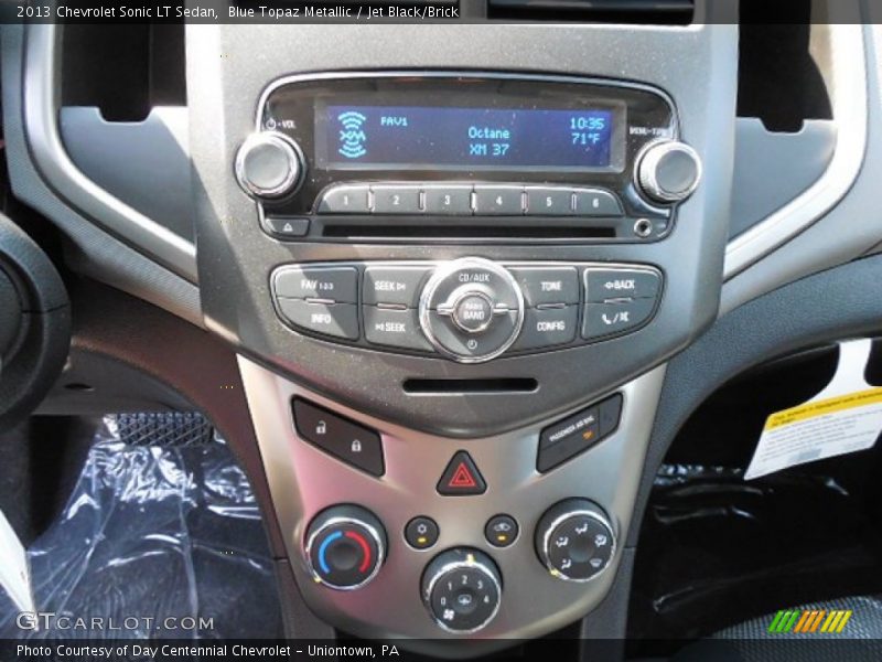 Blue Topaz Metallic / Jet Black/Brick 2013 Chevrolet Sonic LT Sedan