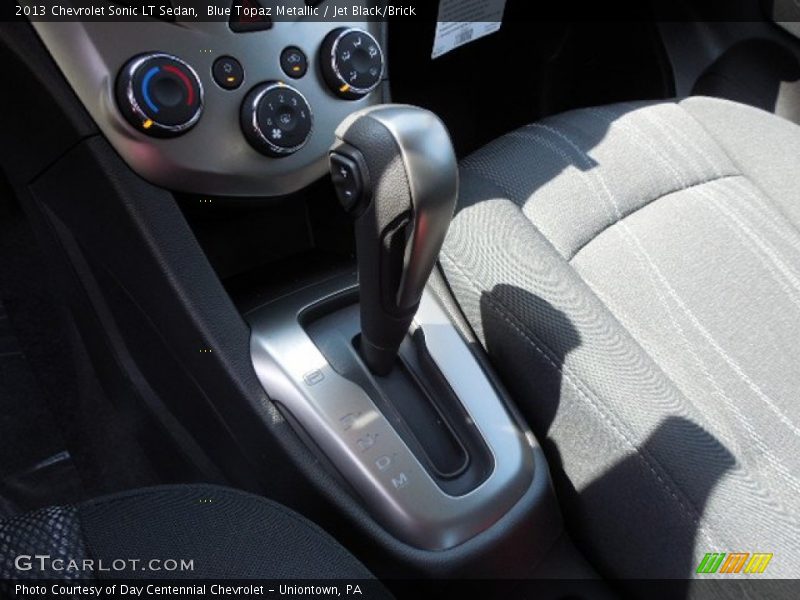 Blue Topaz Metallic / Jet Black/Brick 2013 Chevrolet Sonic LT Sedan