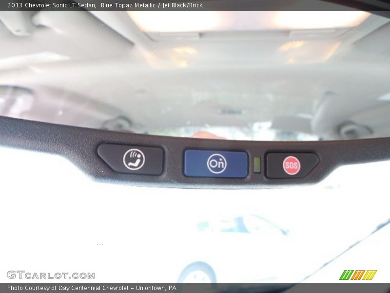 Blue Topaz Metallic / Jet Black/Brick 2013 Chevrolet Sonic LT Sedan
