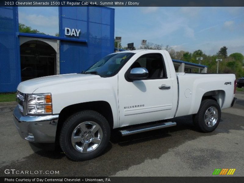 Summit White / Ebony 2013 Chevrolet Silverado 1500 LT Regular Cab 4x4