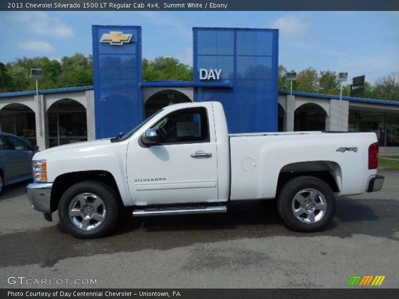 Summit White / Ebony 2013 Chevrolet Silverado 1500 LT Regular Cab 4x4