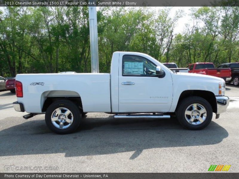 Summit White / Ebony 2013 Chevrolet Silverado 1500 LT Regular Cab 4x4