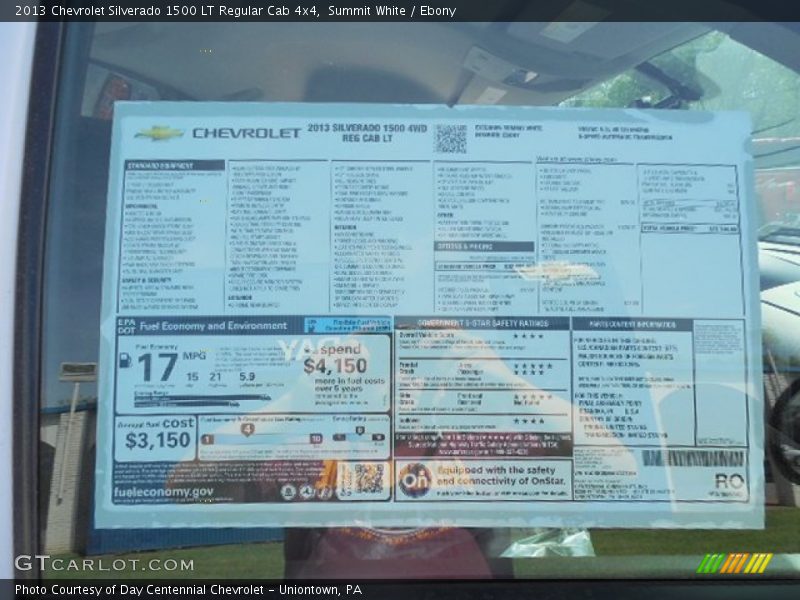 Summit White / Ebony 2013 Chevrolet Silverado 1500 LT Regular Cab 4x4