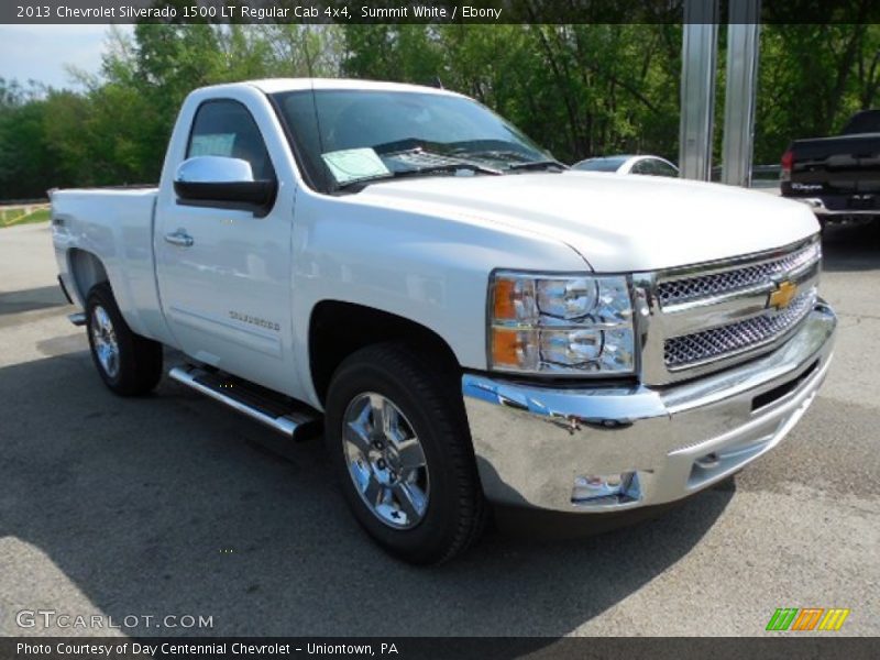 Summit White / Ebony 2013 Chevrolet Silverado 1500 LT Regular Cab 4x4