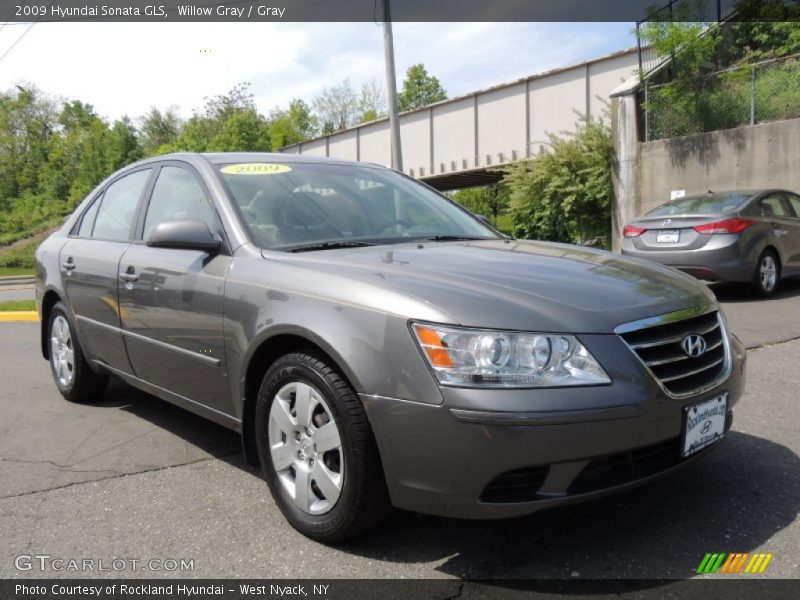 Willow Gray / Gray 2009 Hyundai Sonata GLS