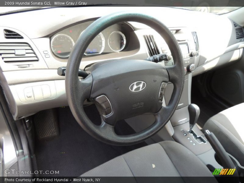 Willow Gray / Gray 2009 Hyundai Sonata GLS