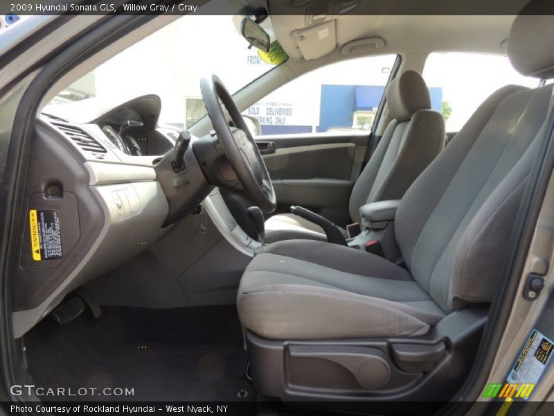 Willow Gray / Gray 2009 Hyundai Sonata GLS