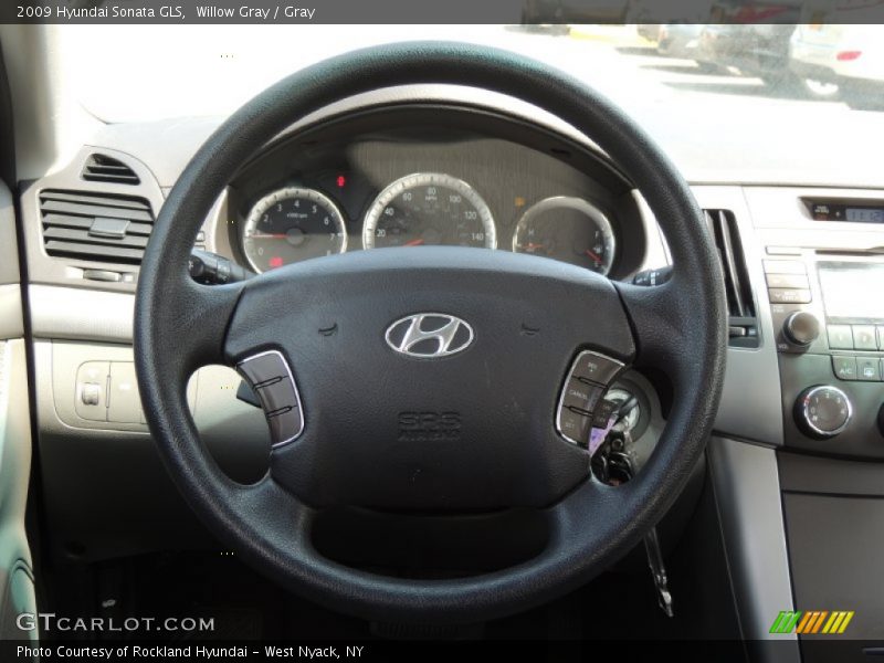Willow Gray / Gray 2009 Hyundai Sonata GLS