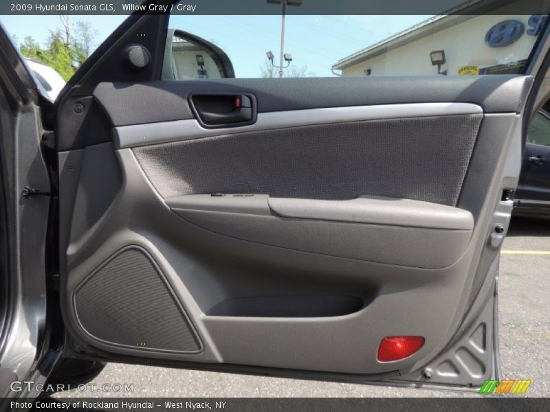 Willow Gray / Gray 2009 Hyundai Sonata GLS