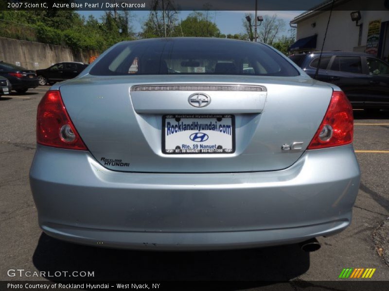 Azure Blue Pearl / Dark Charcoal 2007 Scion tC