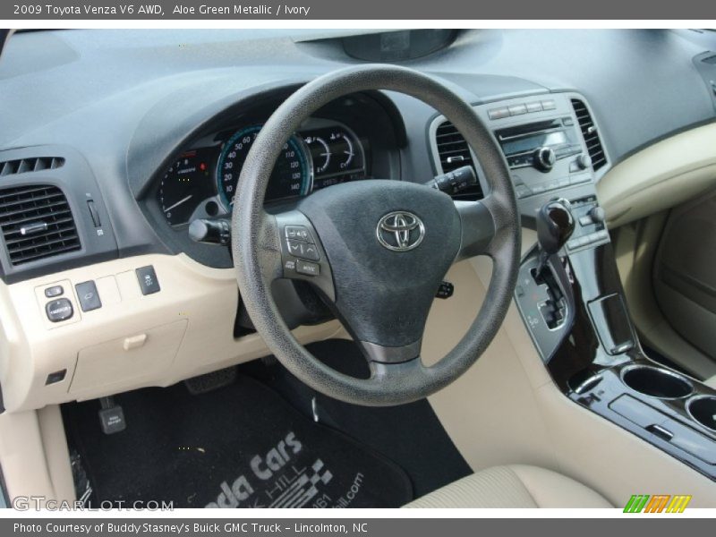 Aloe Green Metallic / Ivory 2009 Toyota Venza V6 AWD