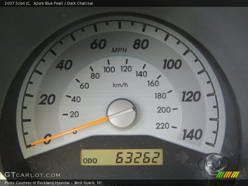 Azure Blue Pearl / Dark Charcoal 2007 Scion tC