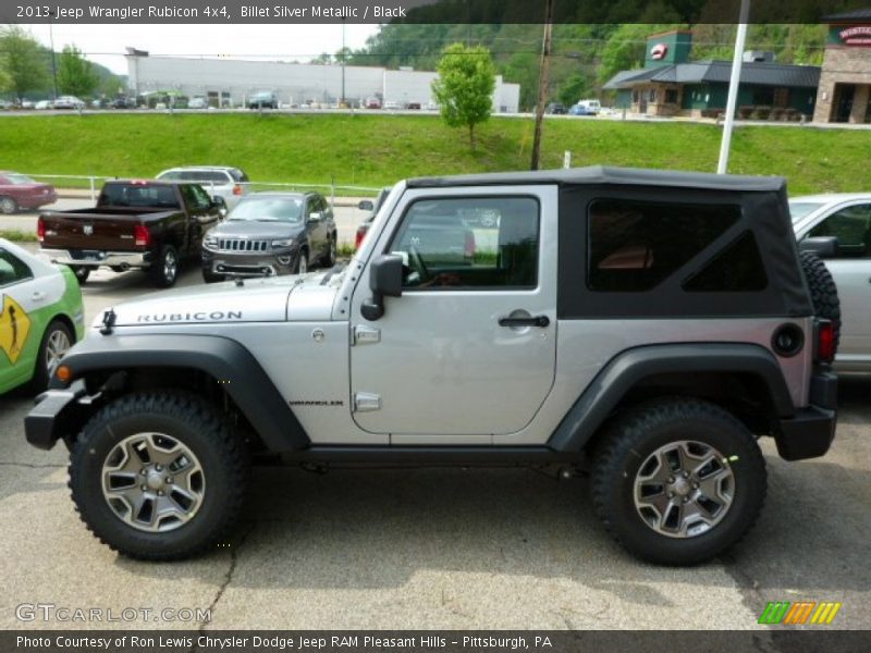 Billet Silver Metallic / Black 2013 Jeep Wrangler Rubicon 4x4
