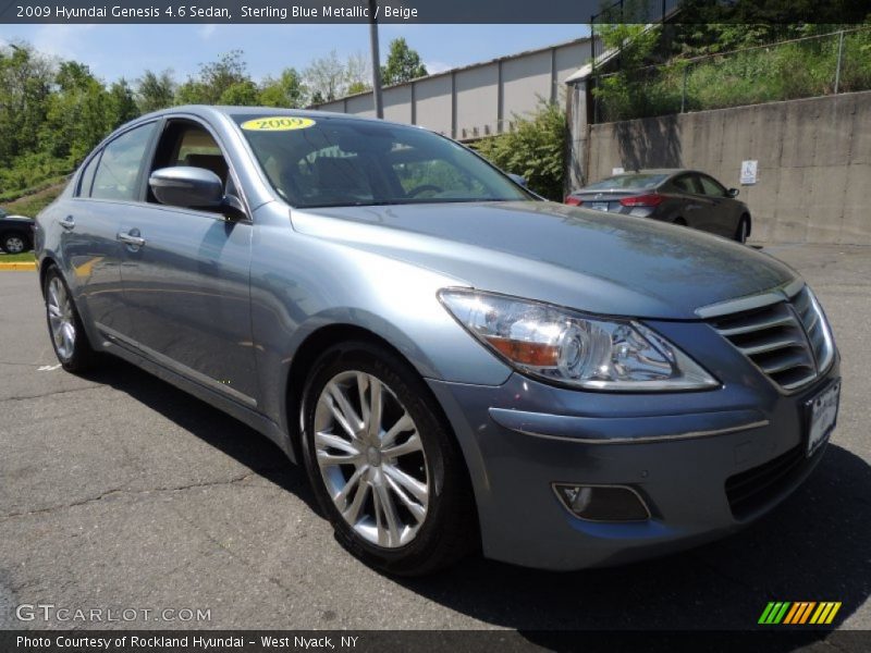 Front 3/4 View of 2009 Genesis 4.6 Sedan