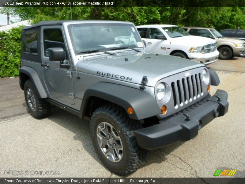Billet Silver Metallic / Black 2013 Jeep Wrangler Rubicon 4x4