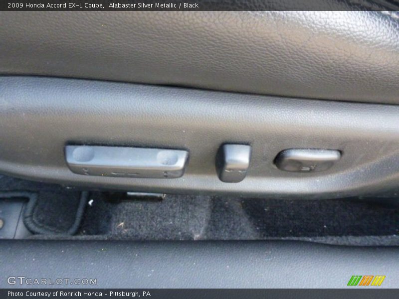 Alabaster Silver Metallic / Black 2009 Honda Accord EX-L Coupe