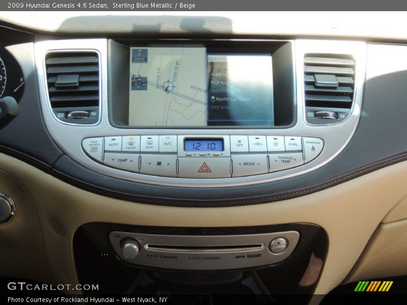 Controls of 2009 Genesis 4.6 Sedan