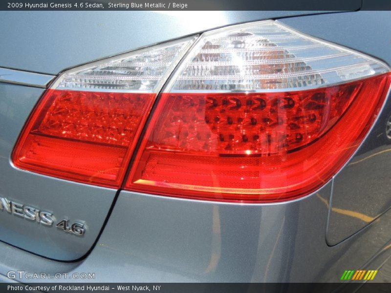 Sterling Blue Metallic / Beige 2009 Hyundai Genesis 4.6 Sedan