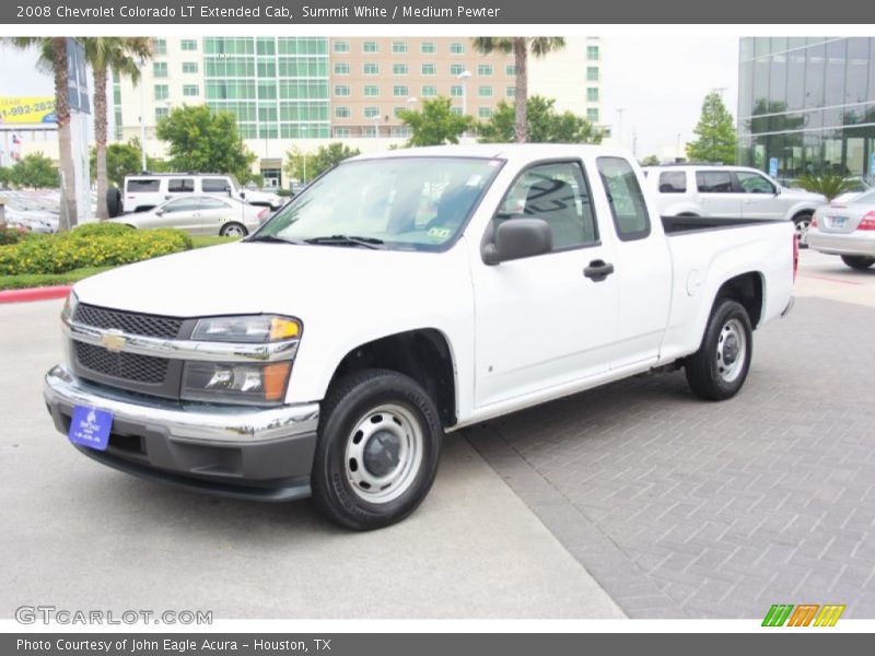 Summit White / Medium Pewter 2008 Chevrolet Colorado LT Extended Cab