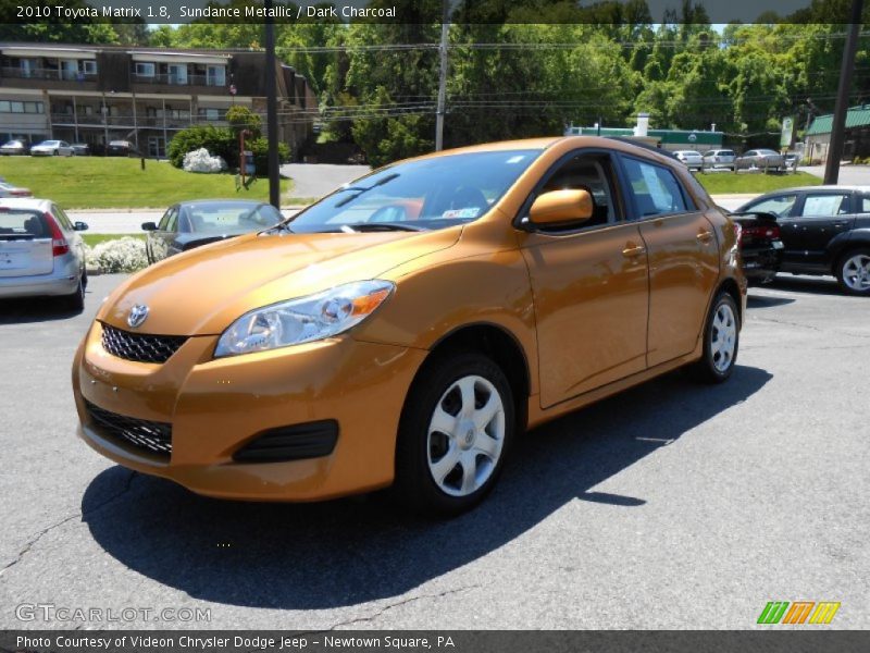 Sundance Metallic / Dark Charcoal 2010 Toyota Matrix 1.8
