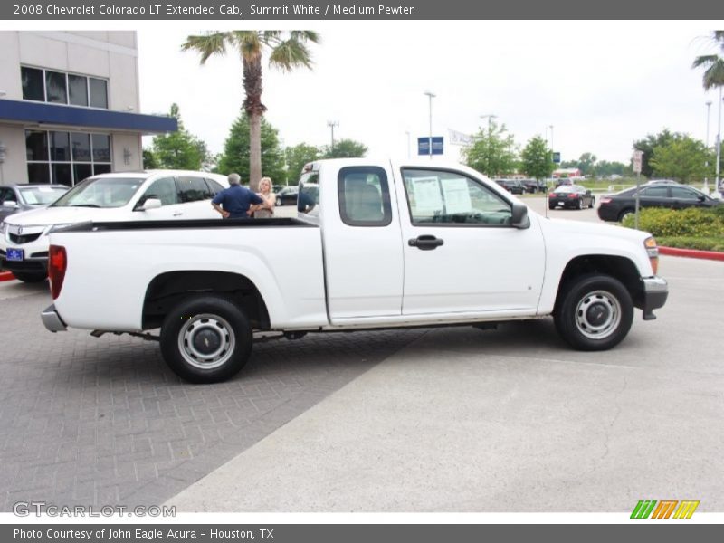 Summit White / Medium Pewter 2008 Chevrolet Colorado LT Extended Cab
