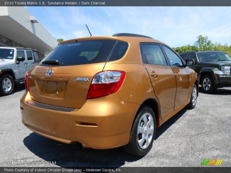 Sundance Metallic / Dark Charcoal 2010 Toyota Matrix 1.8
