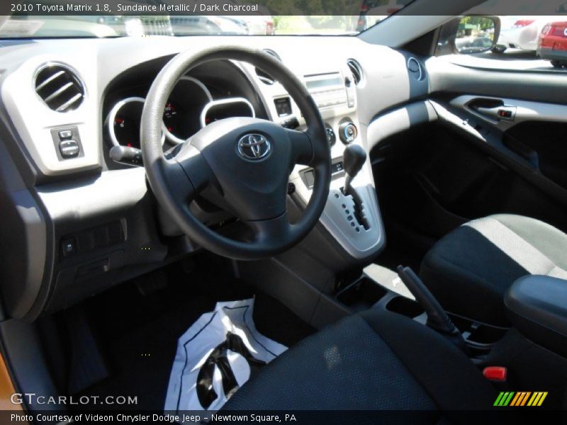 Sundance Metallic / Dark Charcoal 2010 Toyota Matrix 1.8
