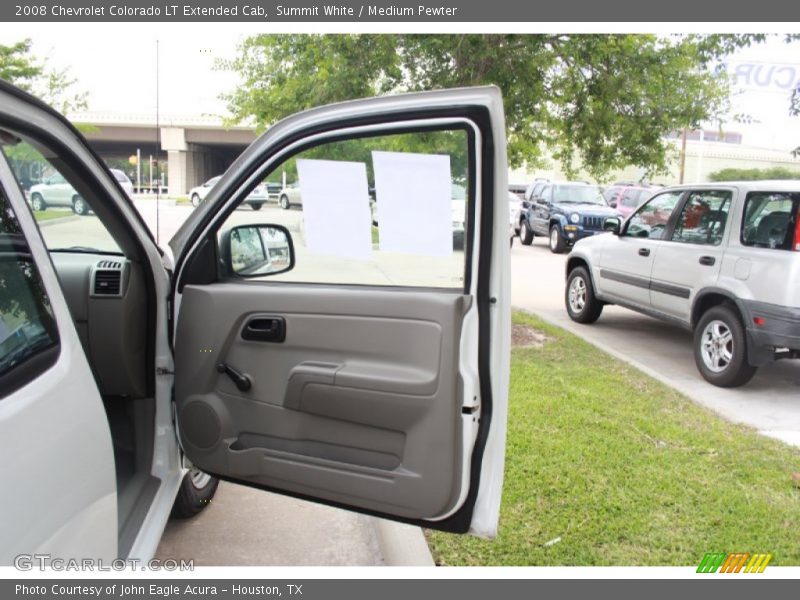 Summit White / Medium Pewter 2008 Chevrolet Colorado LT Extended Cab