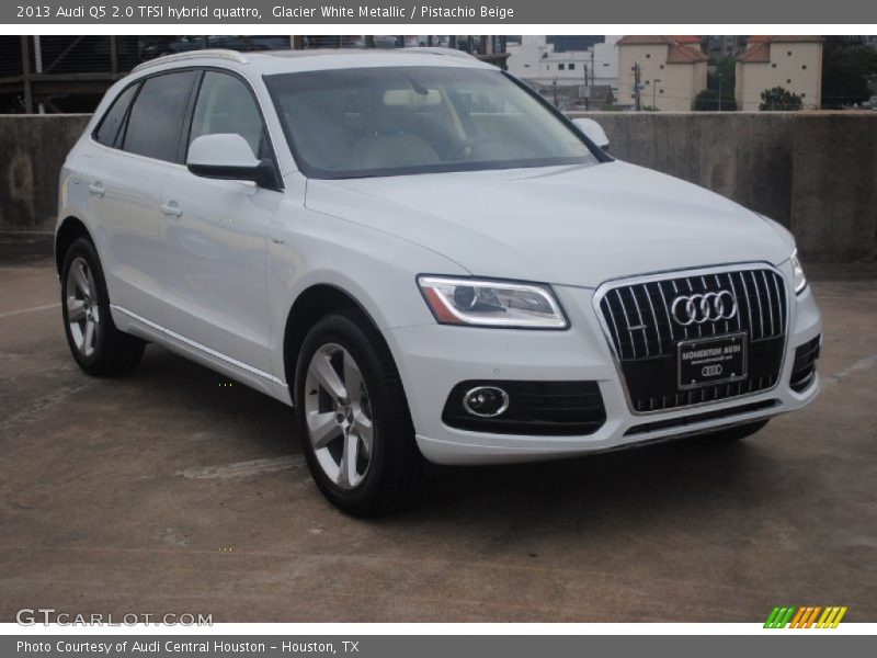 Glacier White Metallic / Pistachio Beige 2013 Audi Q5 2.0 TFSI hybrid quattro