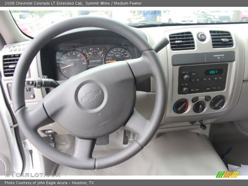 Summit White / Medium Pewter 2008 Chevrolet Colorado LT Extended Cab