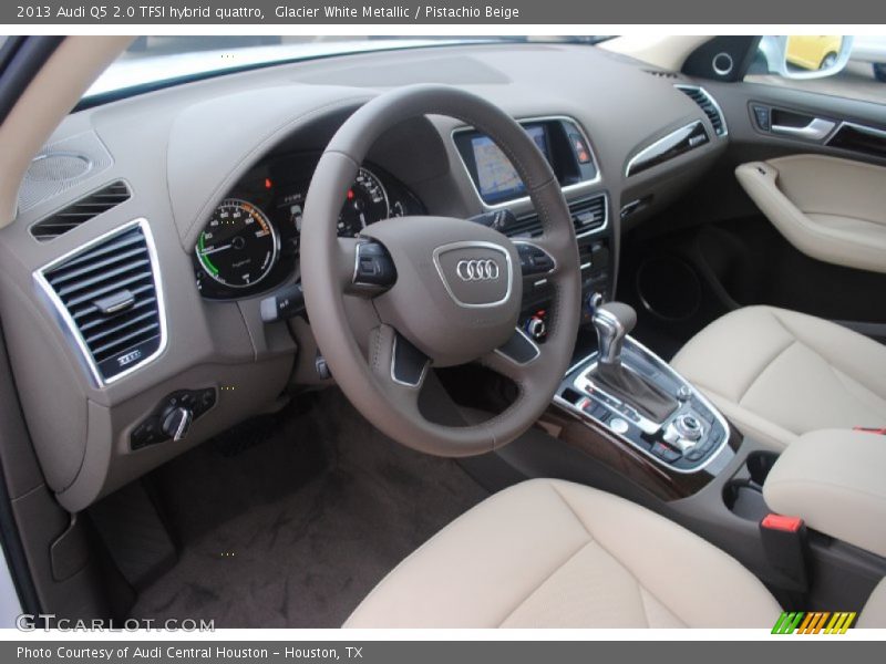 Glacier White Metallic / Pistachio Beige 2013 Audi Q5 2.0 TFSI hybrid quattro