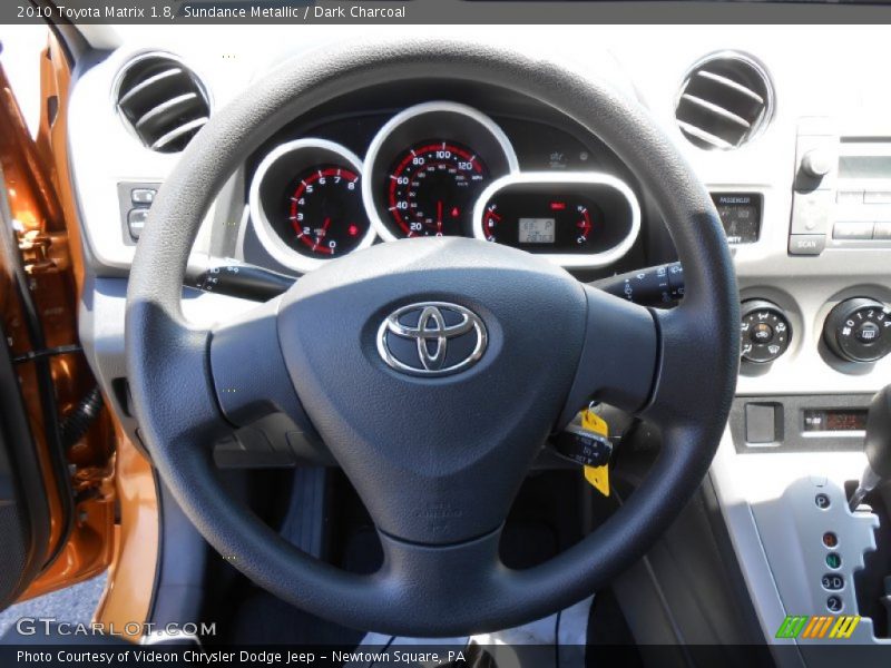 Sundance Metallic / Dark Charcoal 2010 Toyota Matrix 1.8