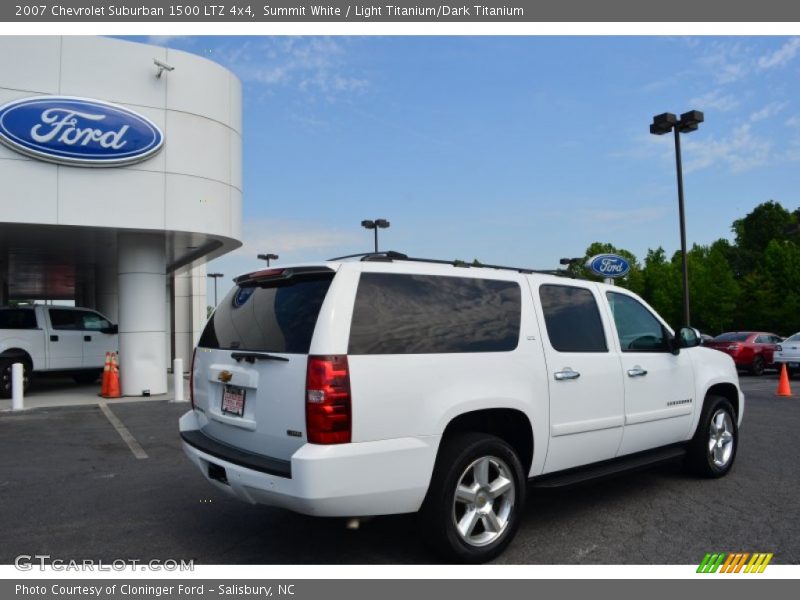Summit White / Light Titanium/Dark Titanium 2007 Chevrolet Suburban 1500 LTZ 4x4