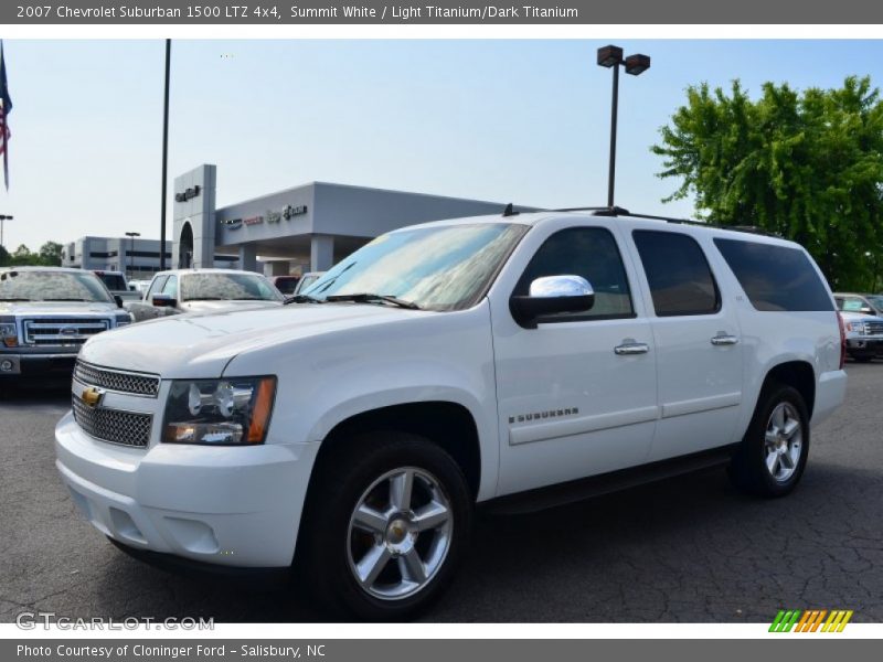 Summit White / Light Titanium/Dark Titanium 2007 Chevrolet Suburban 1500 LTZ 4x4
