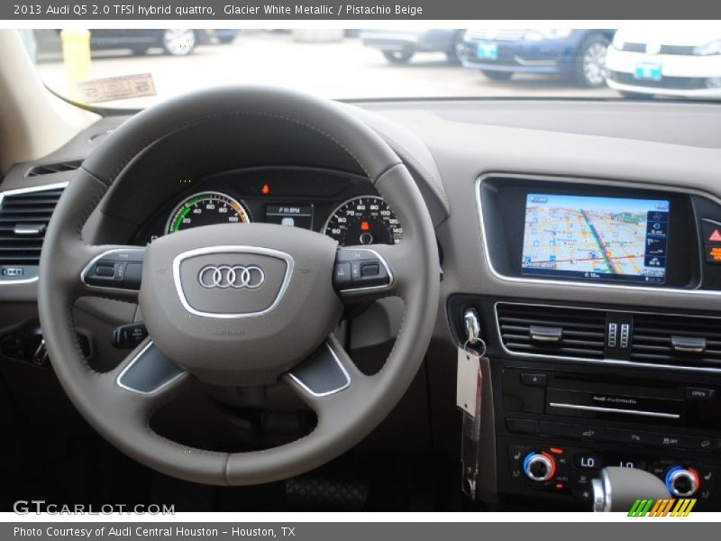 Glacier White Metallic / Pistachio Beige 2013 Audi Q5 2.0 TFSI hybrid quattro