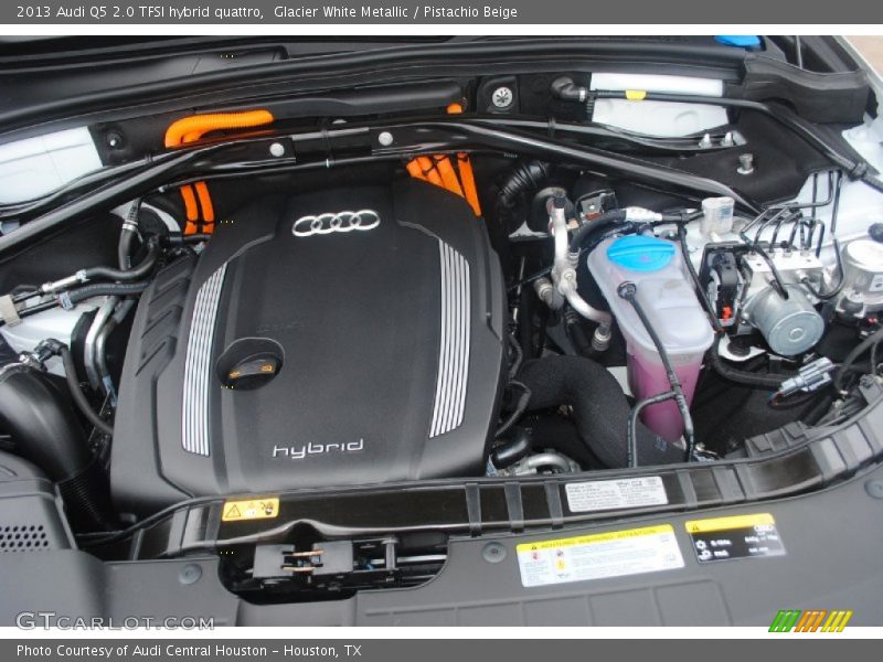 Glacier White Metallic / Pistachio Beige 2013 Audi Q5 2.0 TFSI hybrid quattro