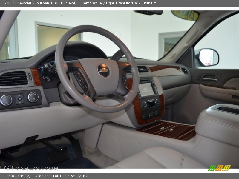 Summit White / Light Titanium/Dark Titanium 2007 Chevrolet Suburban 1500 LTZ 4x4
