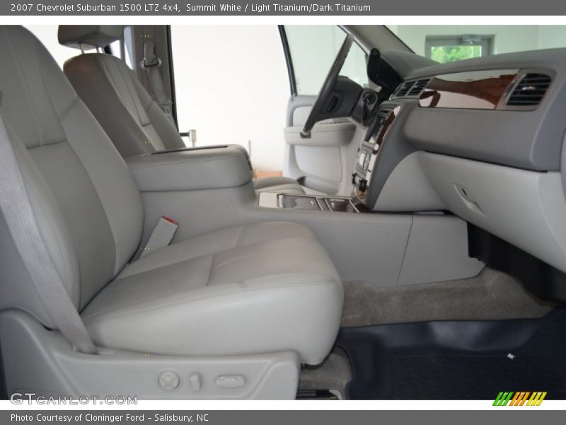 Summit White / Light Titanium/Dark Titanium 2007 Chevrolet Suburban 1500 LTZ 4x4