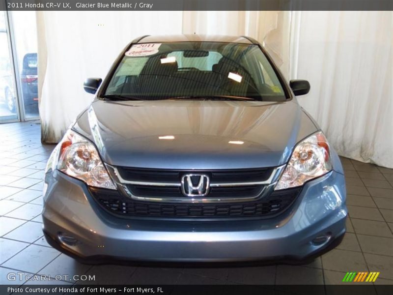 Glacier Blue Metallic / Gray 2011 Honda CR-V LX