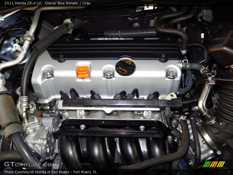 Glacier Blue Metallic / Gray 2011 Honda CR-V LX