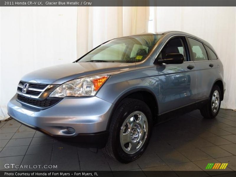 Glacier Blue Metallic / Gray 2011 Honda CR-V LX