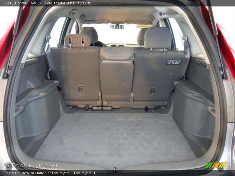 Glacier Blue Metallic / Gray 2011 Honda CR-V LX
