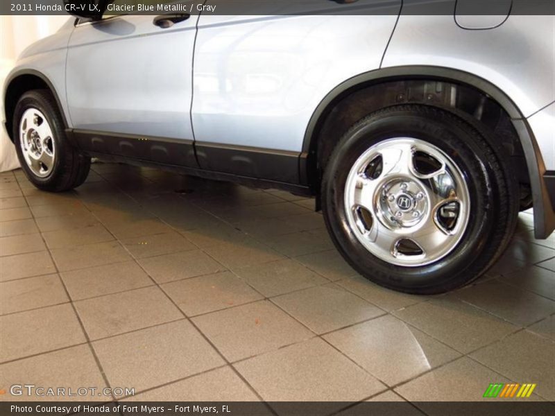 Glacier Blue Metallic / Gray 2011 Honda CR-V LX