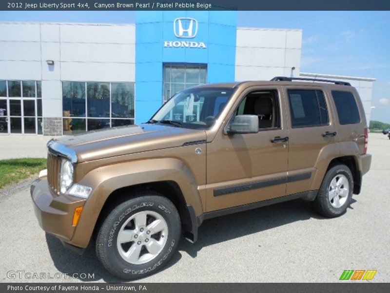 Canyon Brown Pearl / Pastel Pebble Beige 2012 Jeep Liberty Sport 4x4