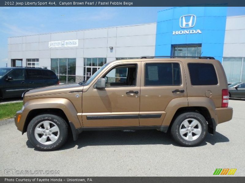 Canyon Brown Pearl / Pastel Pebble Beige 2012 Jeep Liberty Sport 4x4