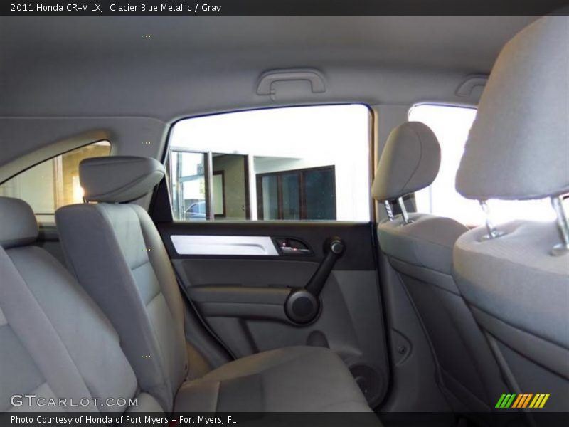 Glacier Blue Metallic / Gray 2011 Honda CR-V LX