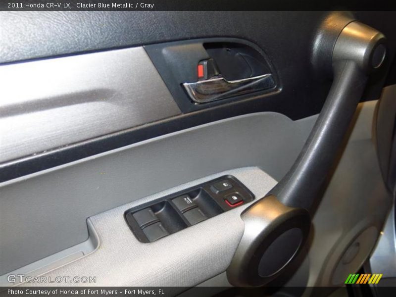 Glacier Blue Metallic / Gray 2011 Honda CR-V LX