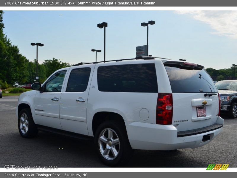 Summit White / Light Titanium/Dark Titanium 2007 Chevrolet Suburban 1500 LTZ 4x4