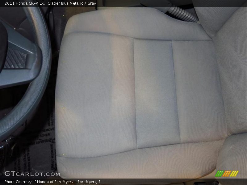 Glacier Blue Metallic / Gray 2011 Honda CR-V LX