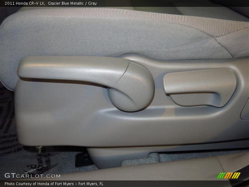Glacier Blue Metallic / Gray 2011 Honda CR-V LX